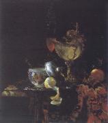 Willem Kalf Style life with Nautilus goblet oil painting
